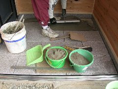 みかげ敷石工事