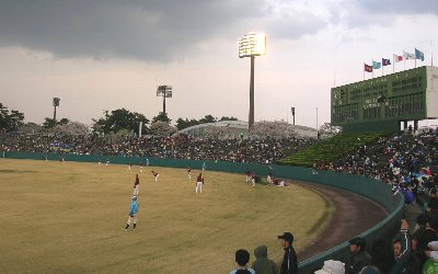 西武対楽天　敷島球場