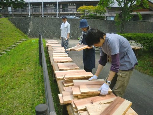地場の杉桧無垢板