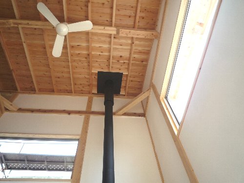 内部吹抜け煙突