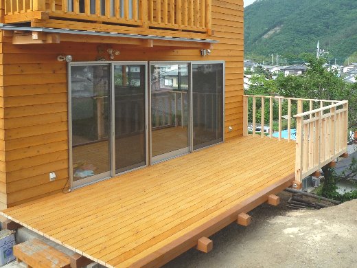 桧ウッドデッキ