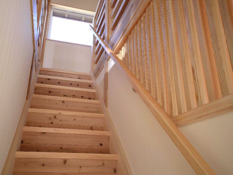 無垢の階段、伊勢崎市木の家