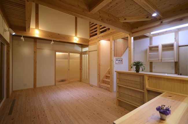 群馬の木の家リビング